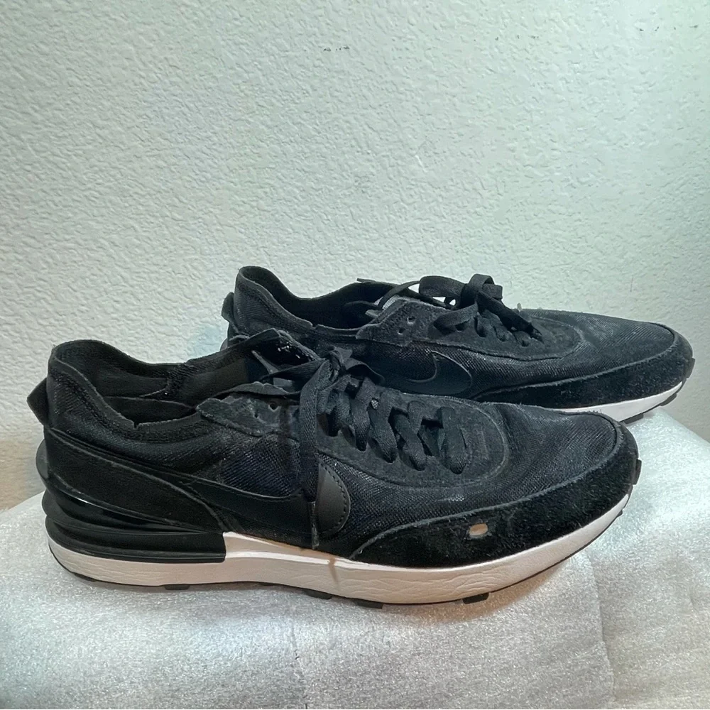 NIKE MEN WAFFLE ONE  BLACK-WHITE  DA7995-001 11.5 - Picture 3 of 9
